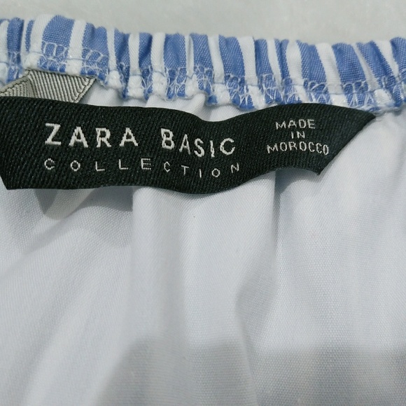 Zara off the shoulder striped top :B0x I: - Picture 4 of 6